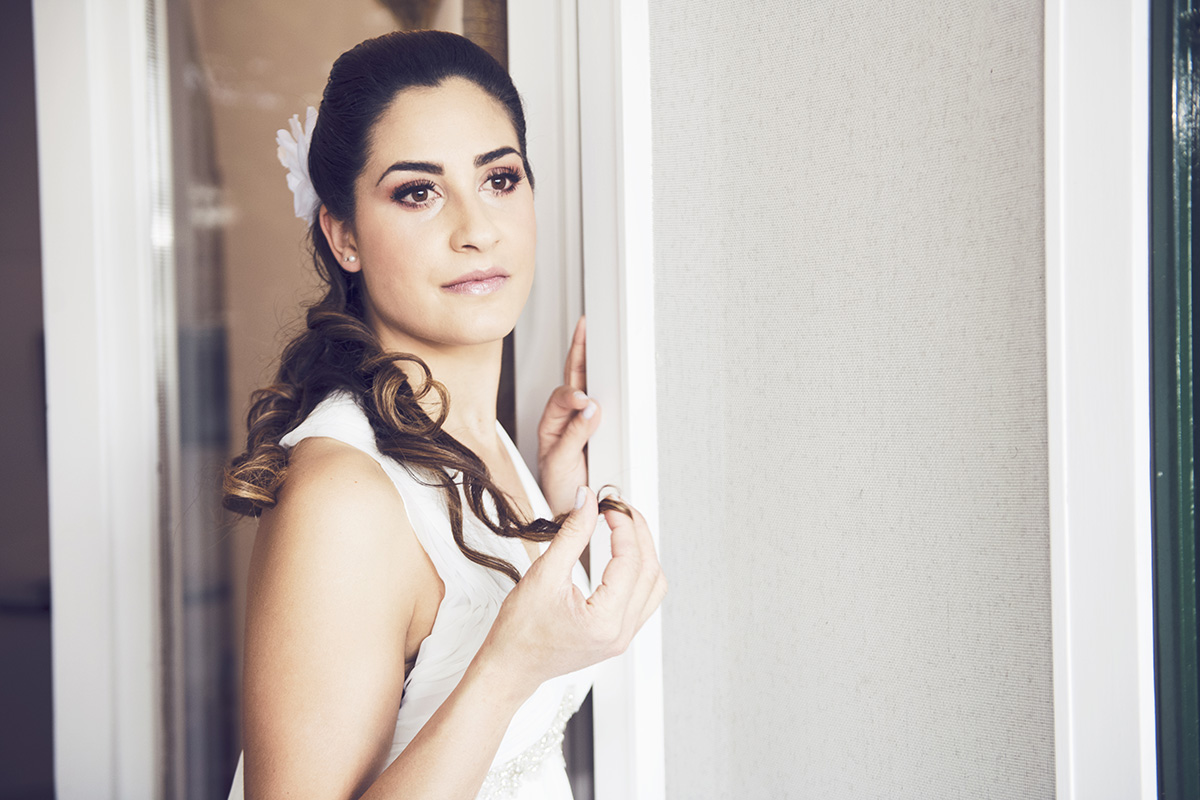 Beautiful hairstyles for wedding in Positano
