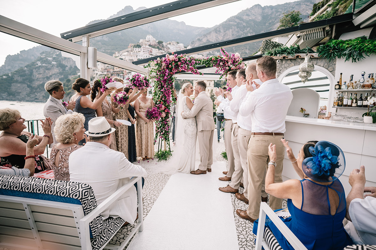 Wedding ceremony decorations Positano