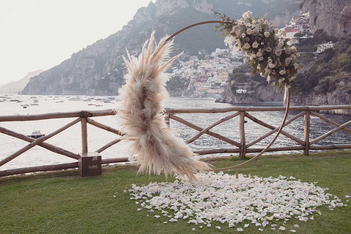 Floral wedding arches Positano