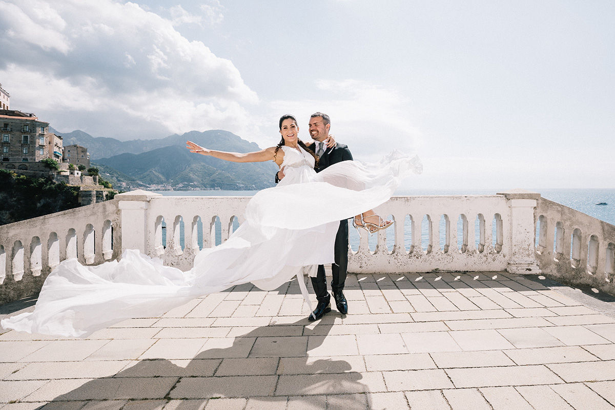 Church wedding in Atrani