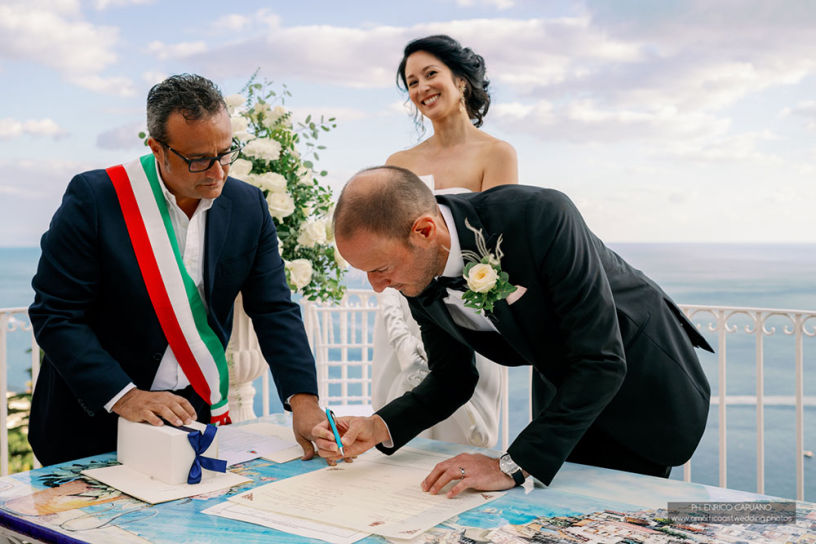 Wedding paperwork assistance Amalfi