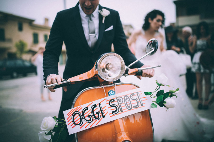 Vintage car for wedding Ravello