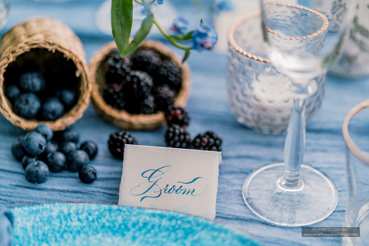 Amalfi Coast wedding placeholders